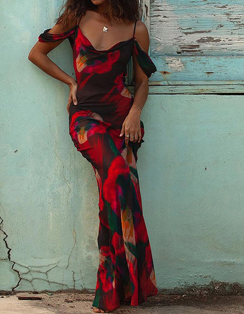 Kaitlyn Print Maxi Dress