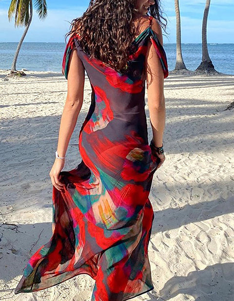 Kaitlyn Print Maxi Dress