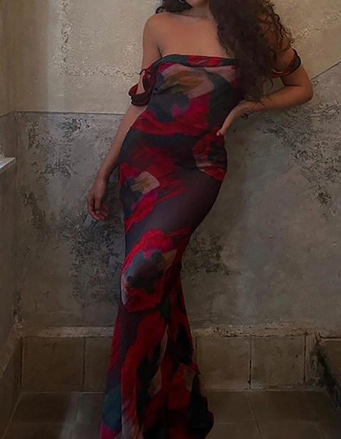 Kaitlyn Print Maxi Dress