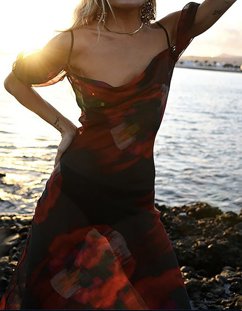 Kaitlyn Print Maxi Dress