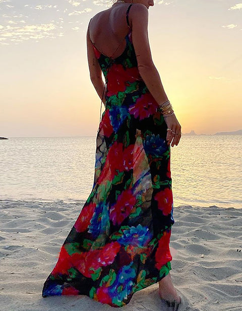 Jasmine Print Maxi Dress