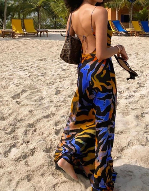 Emma Leopard Print Maxi Dress
