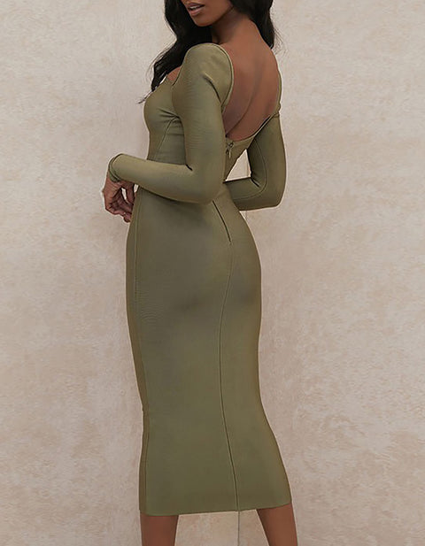 Makayla Bandage Midi Dress