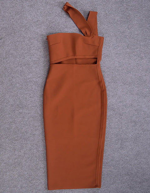 Yew Hollow Out Casual Dress