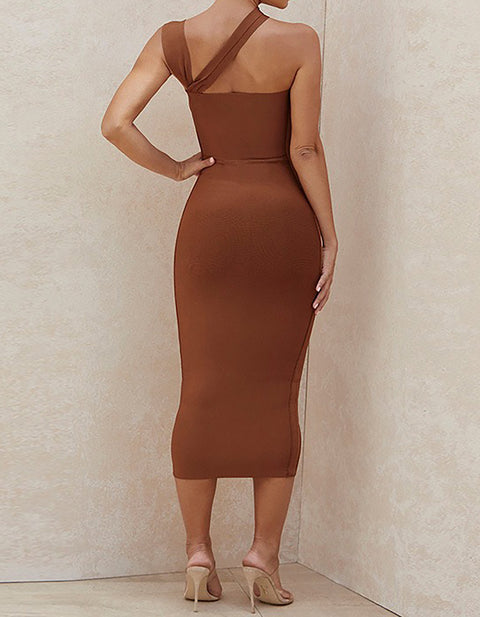 Yew Hollow Out Casual Dress