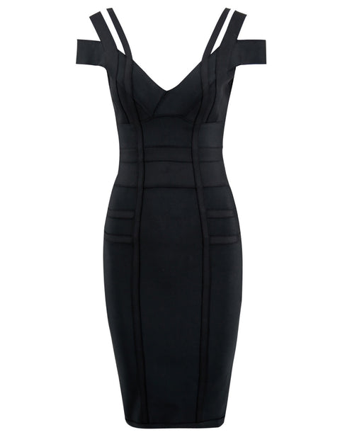 Locust Off the Shoulder Casual Dress