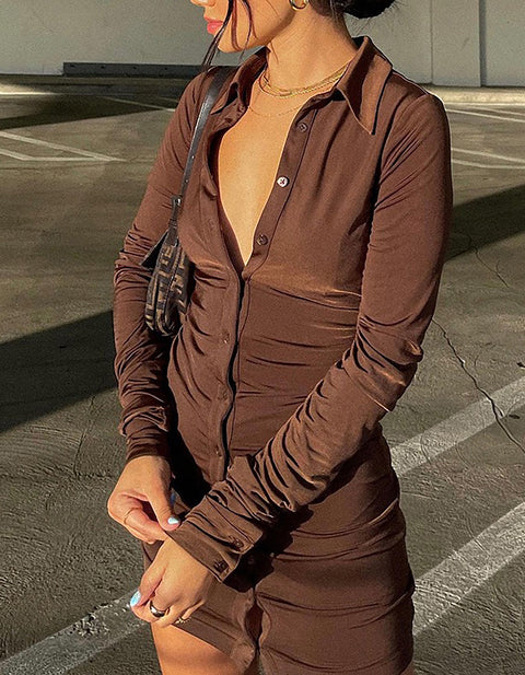 Begonia Mini Shirt Dress