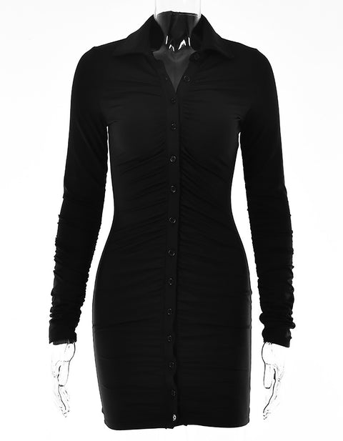 Begonia Mini Shirt Dress