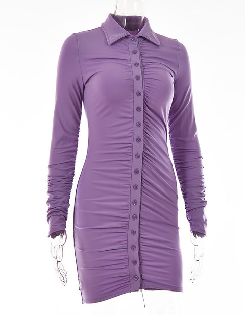 Begonia Mini Shirt Dress
