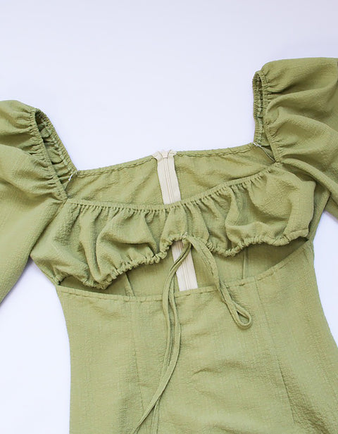 Fir Hollow Out Casual Dress