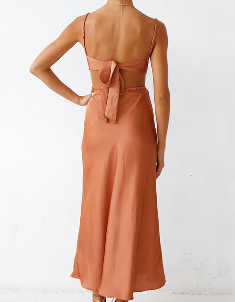 Maple Side Slip Casual Dress