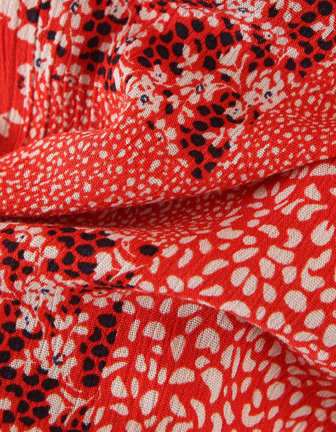 Rhododendron V-Neck Floral Dress