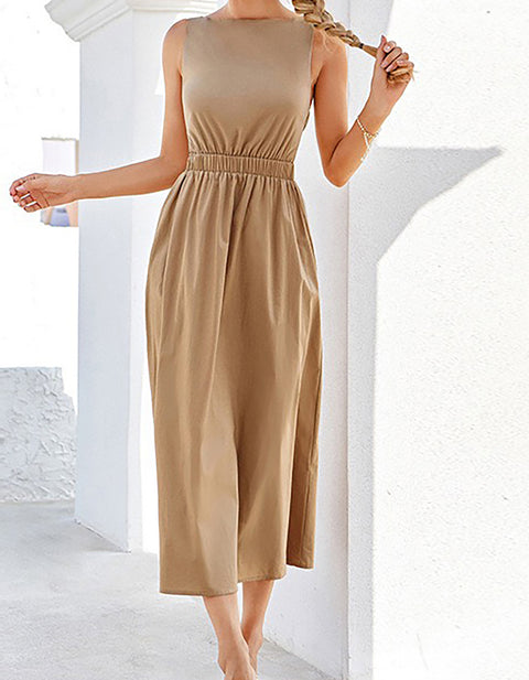 Alwine Sleeveless Casual Dress