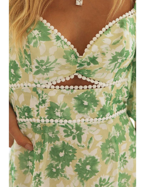 Angelika Ruffles Floral Dress