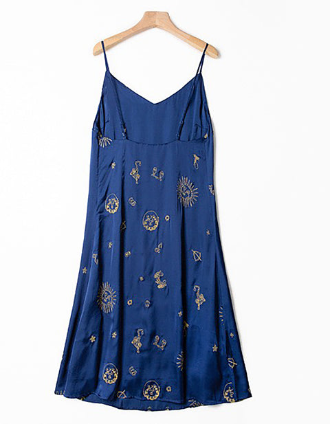 Madison Casual Embroidery Midi Dress