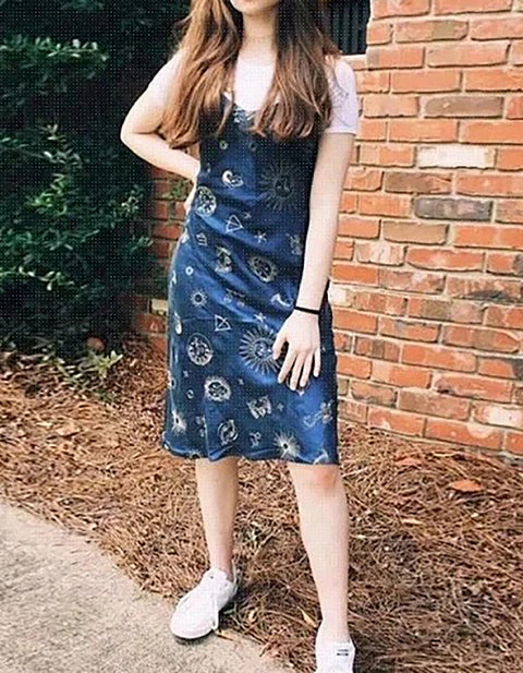 Madison Casual Embroidery Midi Dress