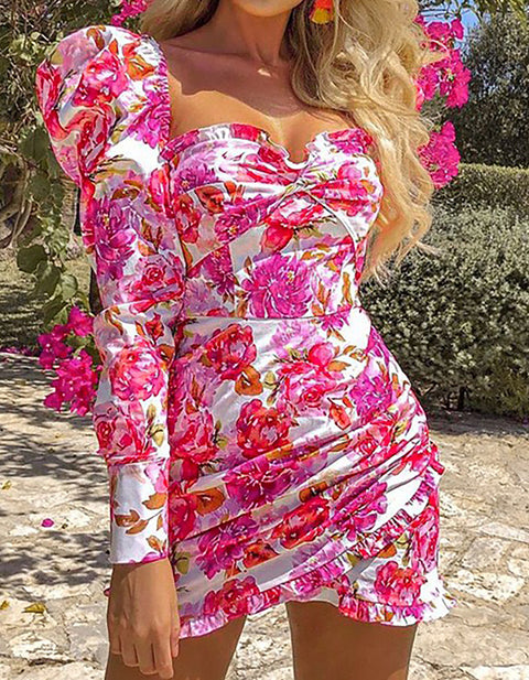 Ella Flower Mini Dress