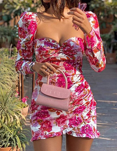 Ella Flower Mini Dress