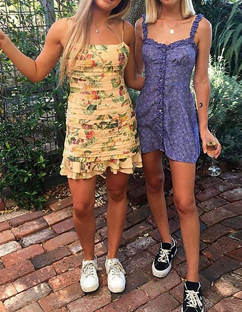 Stella Floral Ruffle Mini Dress