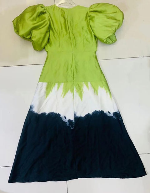 Victoria Stain Effect Maxi Dress