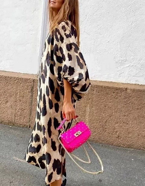 Alice Leopard Print Maxi Dress