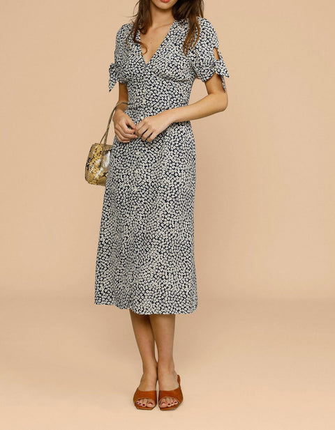 Kaylee Floral Button Midi Dress