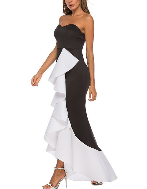 Ruffles Maxi Elegant Dresses