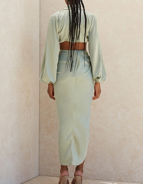 Grace Satin Maxi Dress