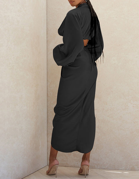 Grace Satin Maxi Dress