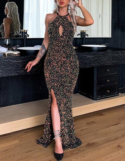 Fashion Banquet Sequin Dress