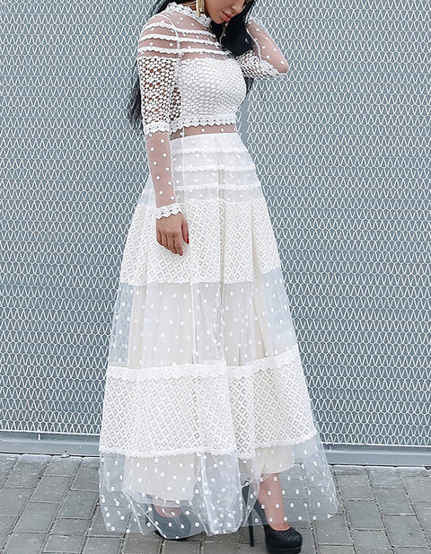 Sexy Long Sleeve  A-line Dress