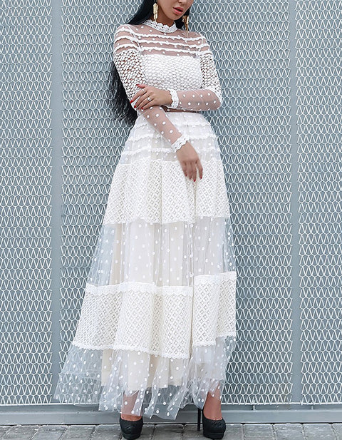 Sexy Long Sleeve  A-line Dress