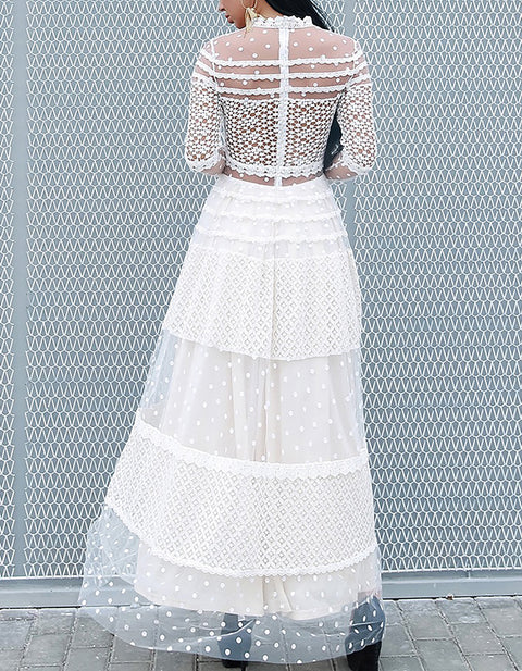Sexy Long Sleeve  A-line Dress