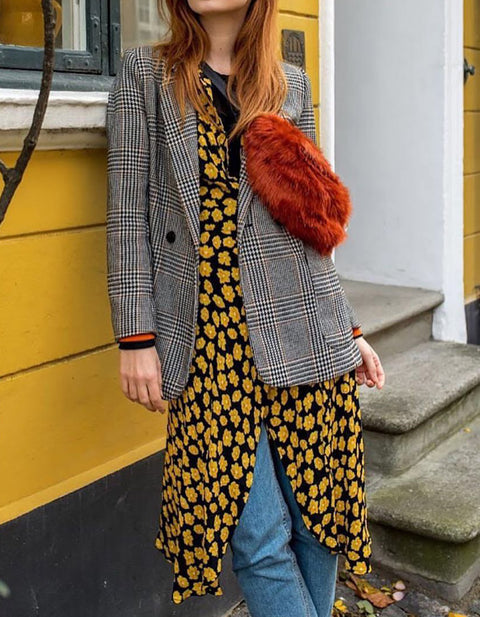 Piper Asymmetrical Floral Midi Dress